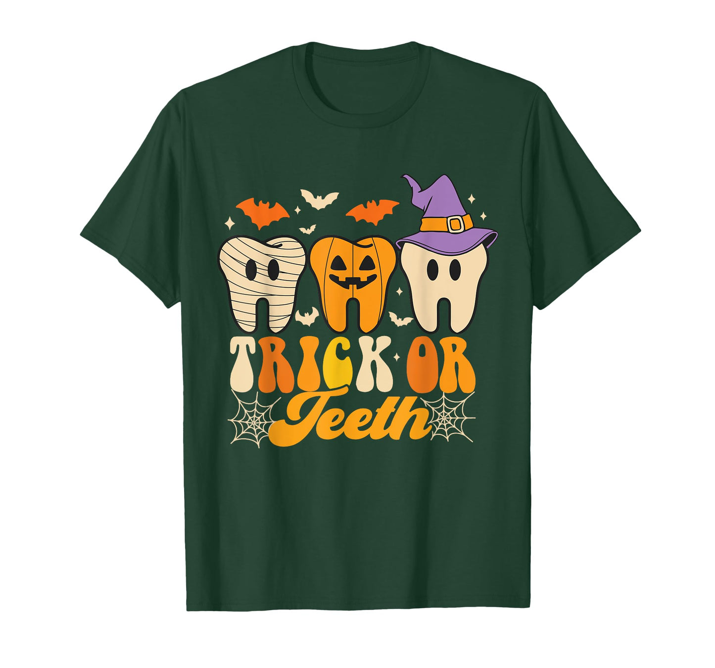 Trick Or Teeth Halloween Costumes Dental Assistant Dentist T-Shirt