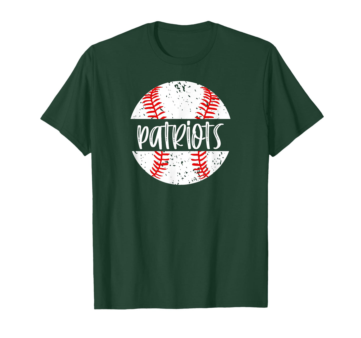 Patriots Baseball Team Mascot School Spirit Game Day T-Shirt