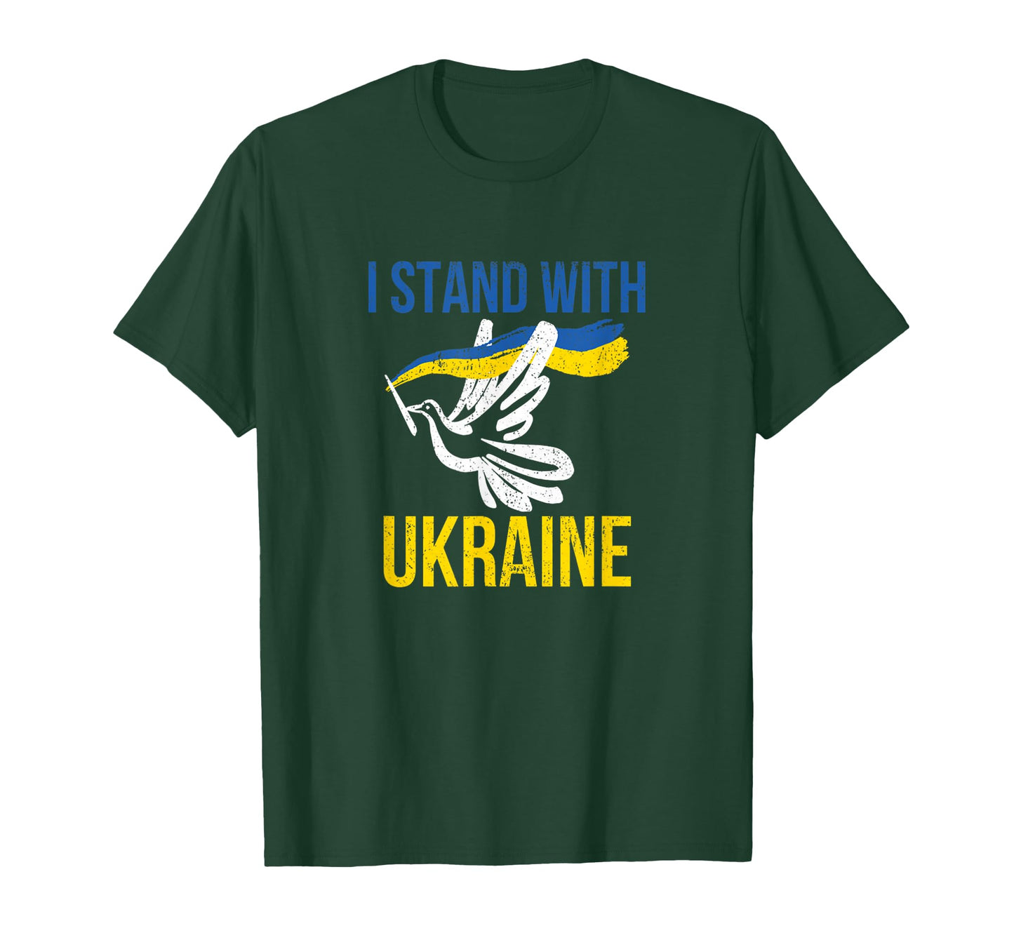 I Stand With Ukraine Dove Peace Pro-Ukraine T-Shirt