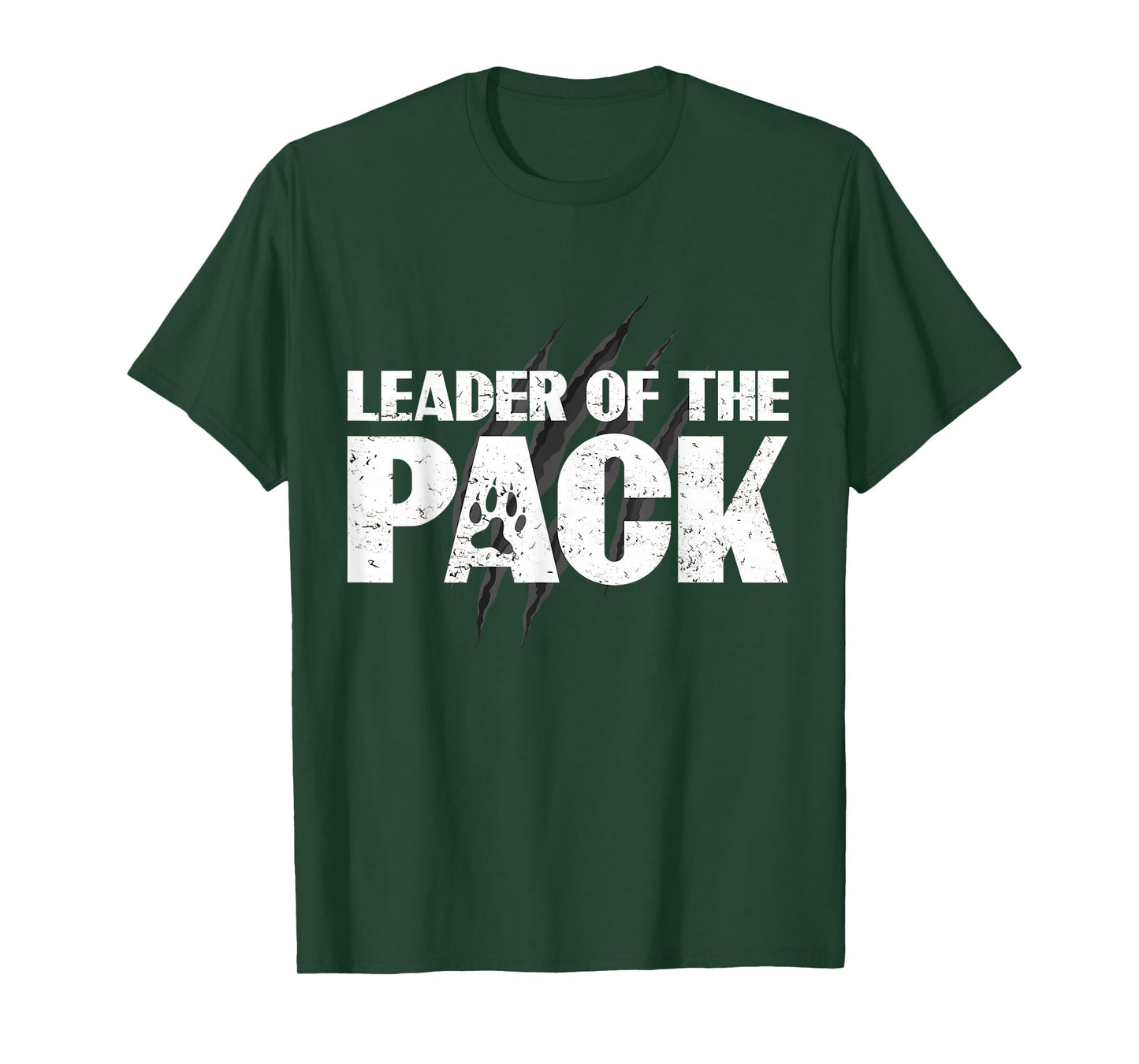 Wolf Pack Gift design | Leader of The Pack Paw Print design T-Shirt