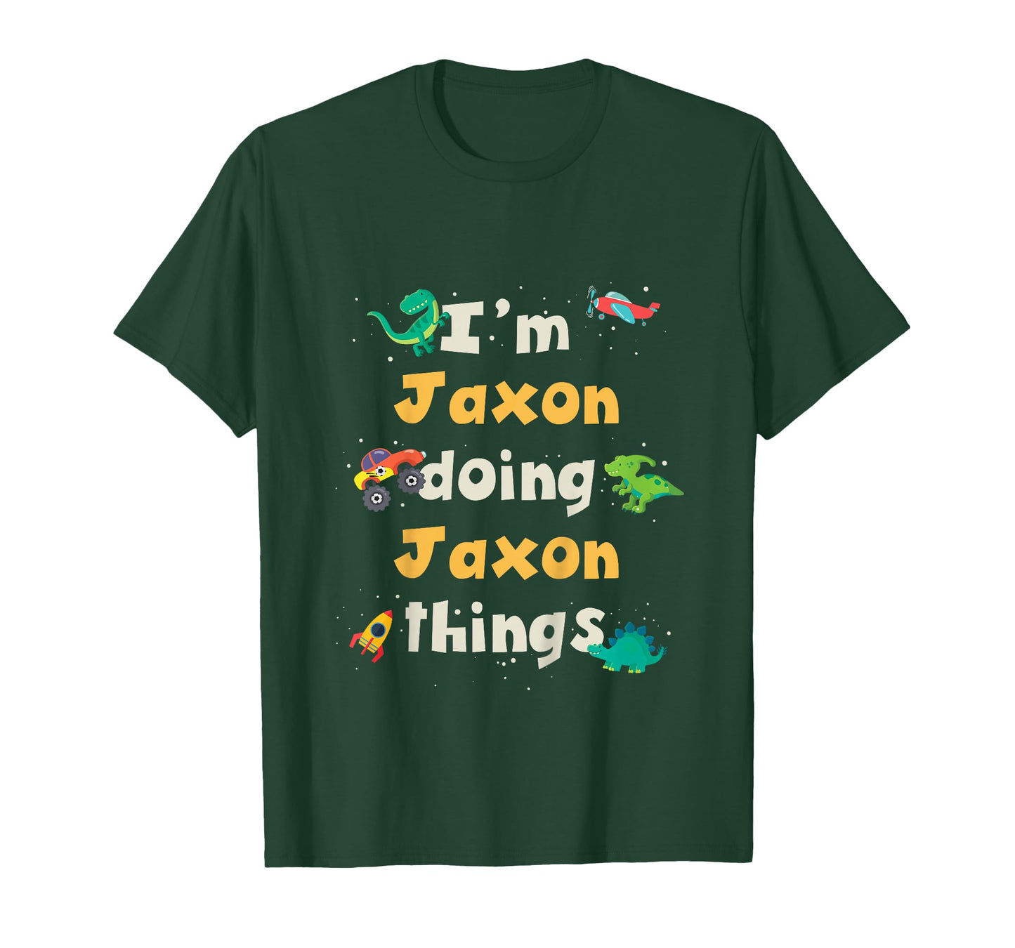 Kids Cool Jaxon Personalized First Name Boys T-Shirt