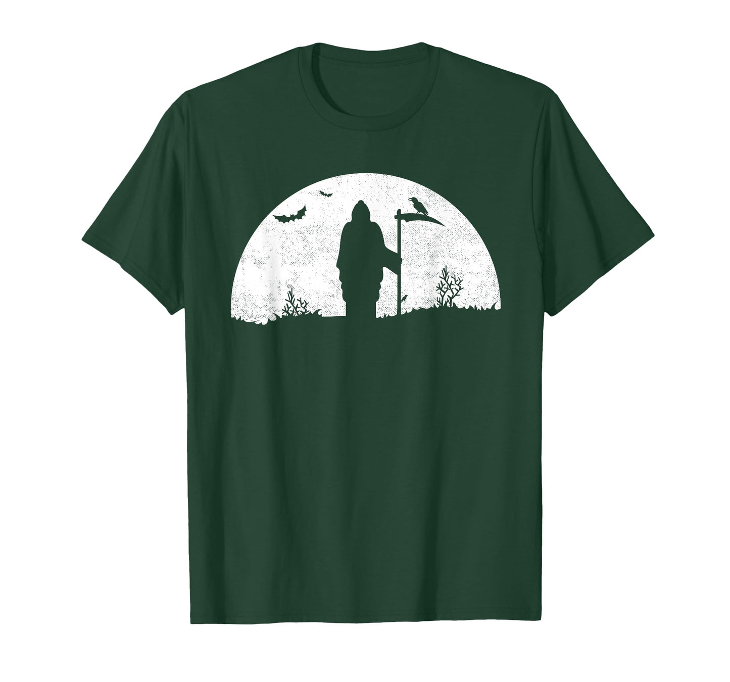 Death Grim Reaper Graphic T Shirt Distressed Vintage Look T-Shirt