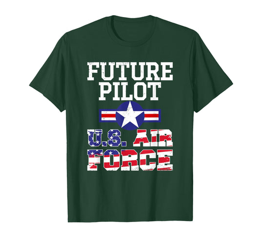 US Air Force Future Pilot Vintage silhouette T shirt T-Shirt