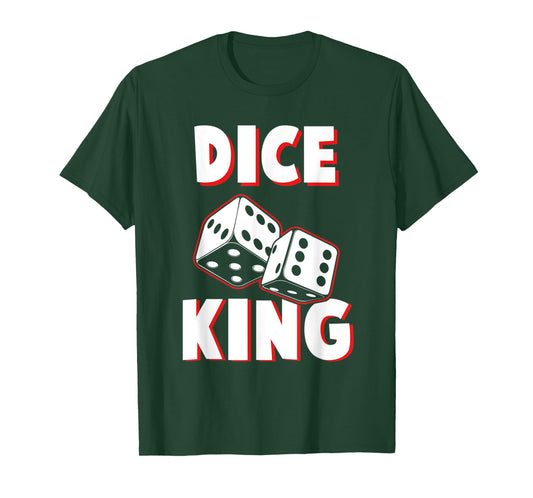 Dice King Funny Board Game Champion Geek T-Shirt