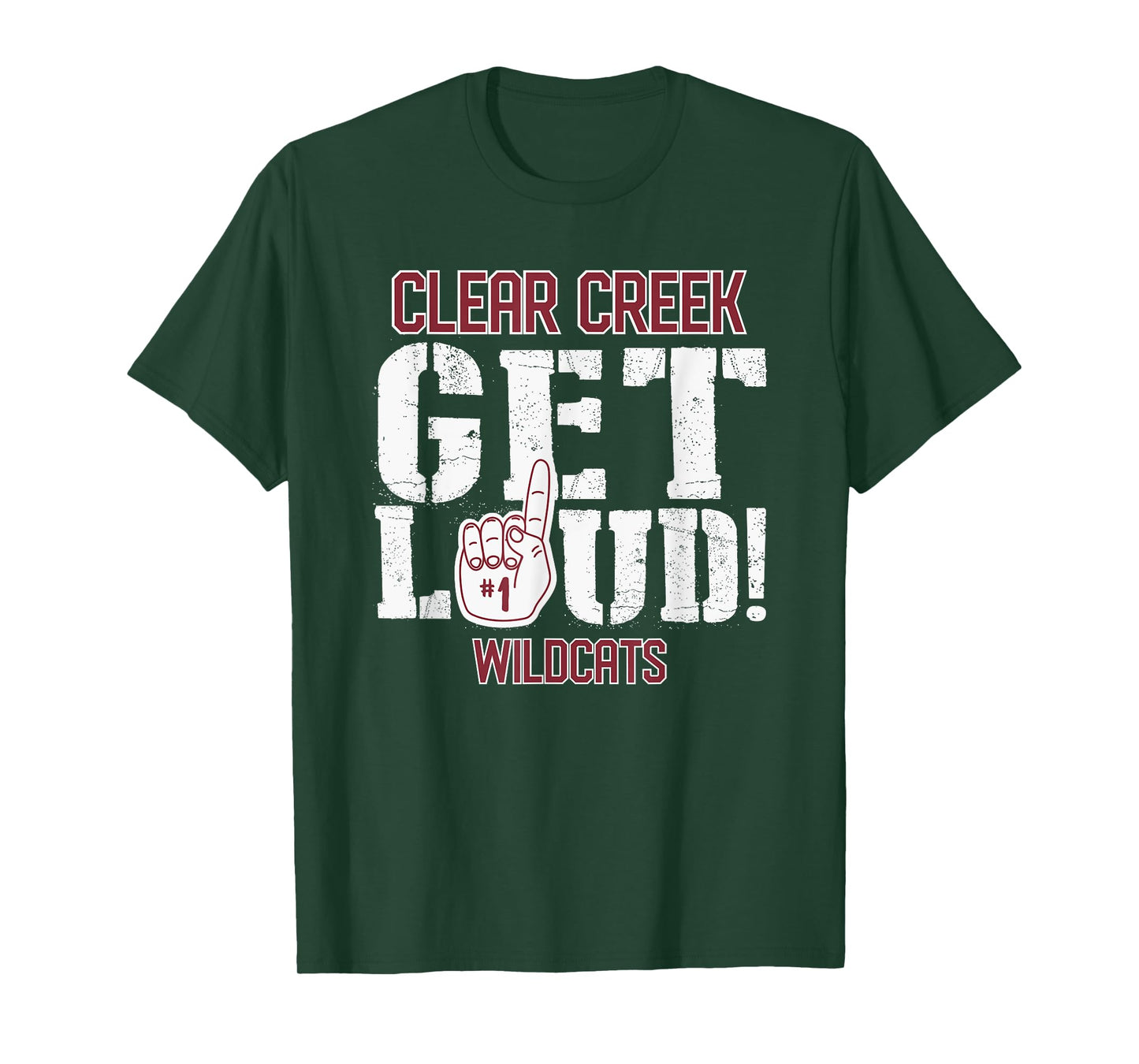 Clear Creek High School GET LOUD Wildcats T-Shirt