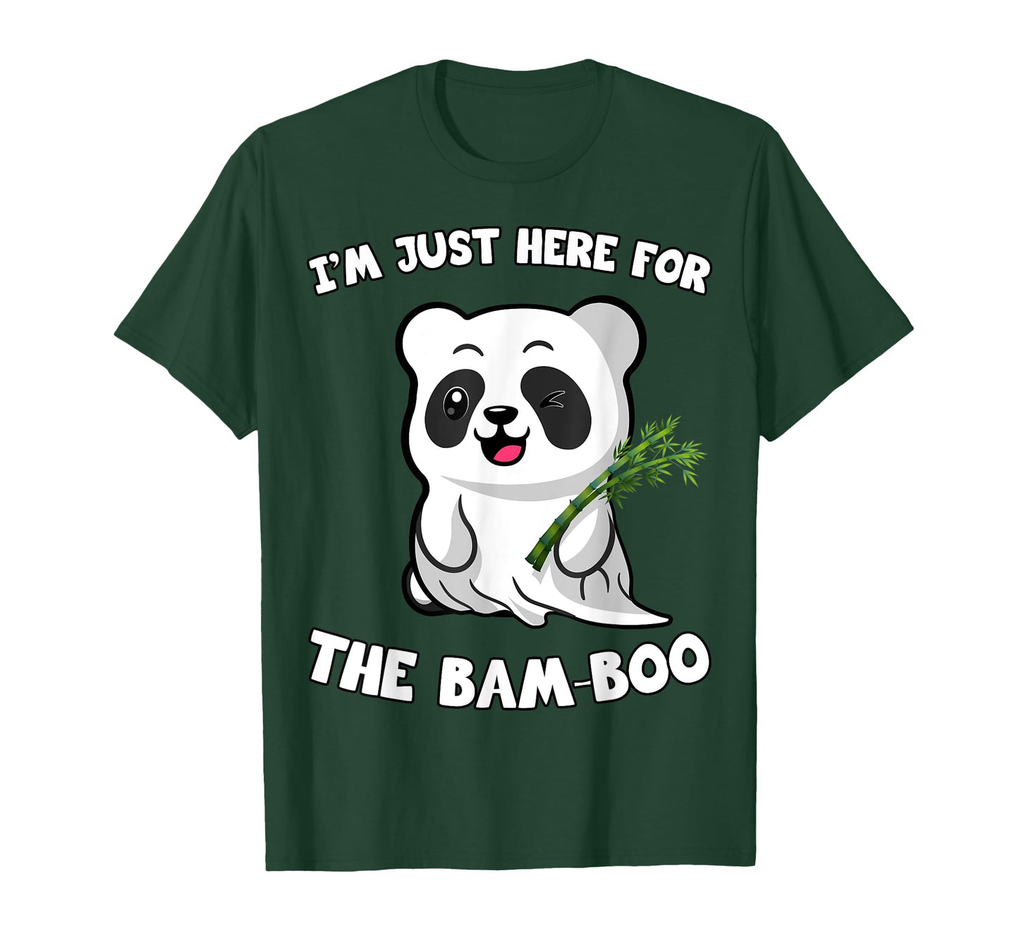Panda Shirt, I'm Just Here For The Bam-Boo Funny Halloween T-Shirt