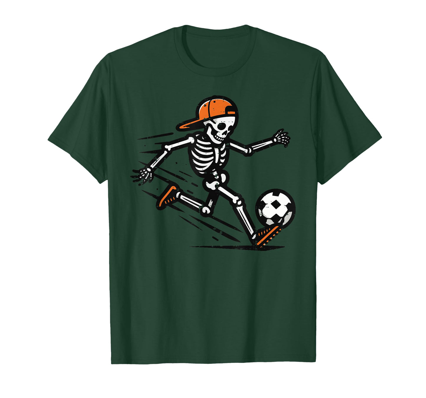 Halloween Skeleton Soccer Football Costume Men Boys Kids T-Shirt