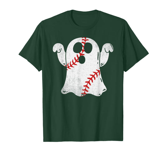 Baseball Ghost Baseball Lover Halloween Costume T-Shirt