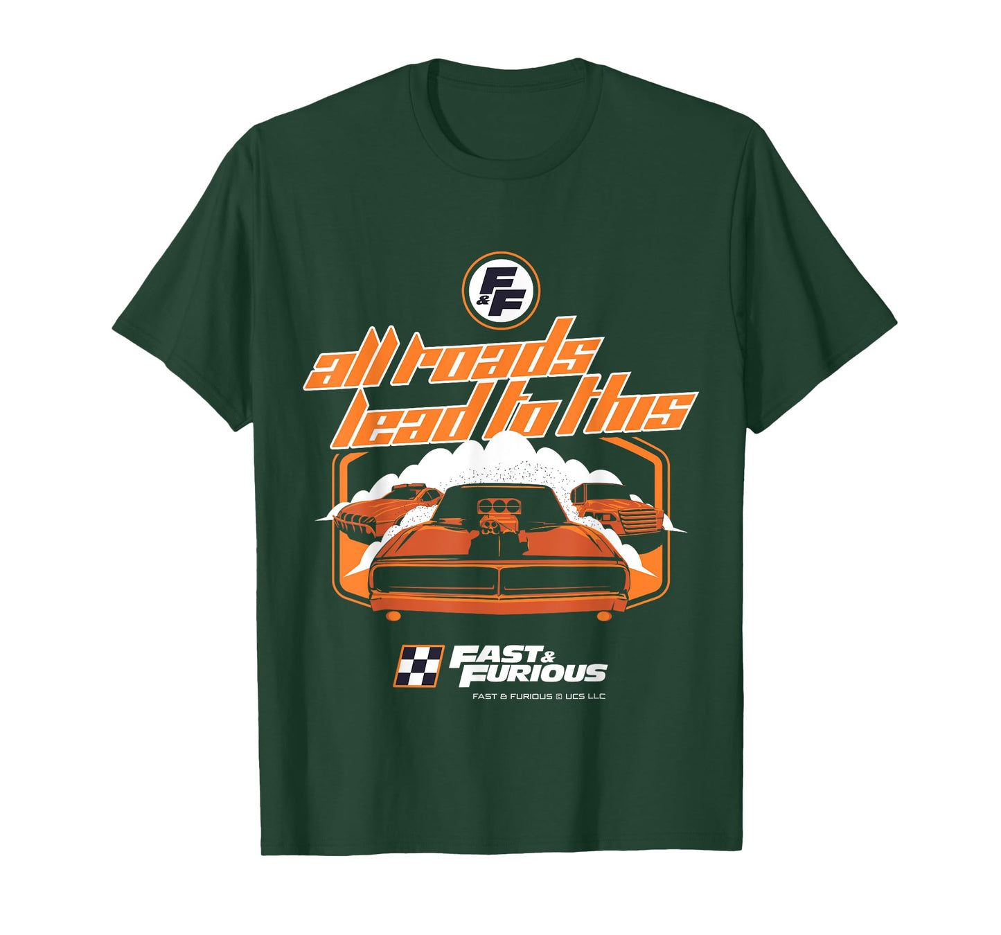 Fast and Furious Movie Merch All Roads Lead T-Shirt