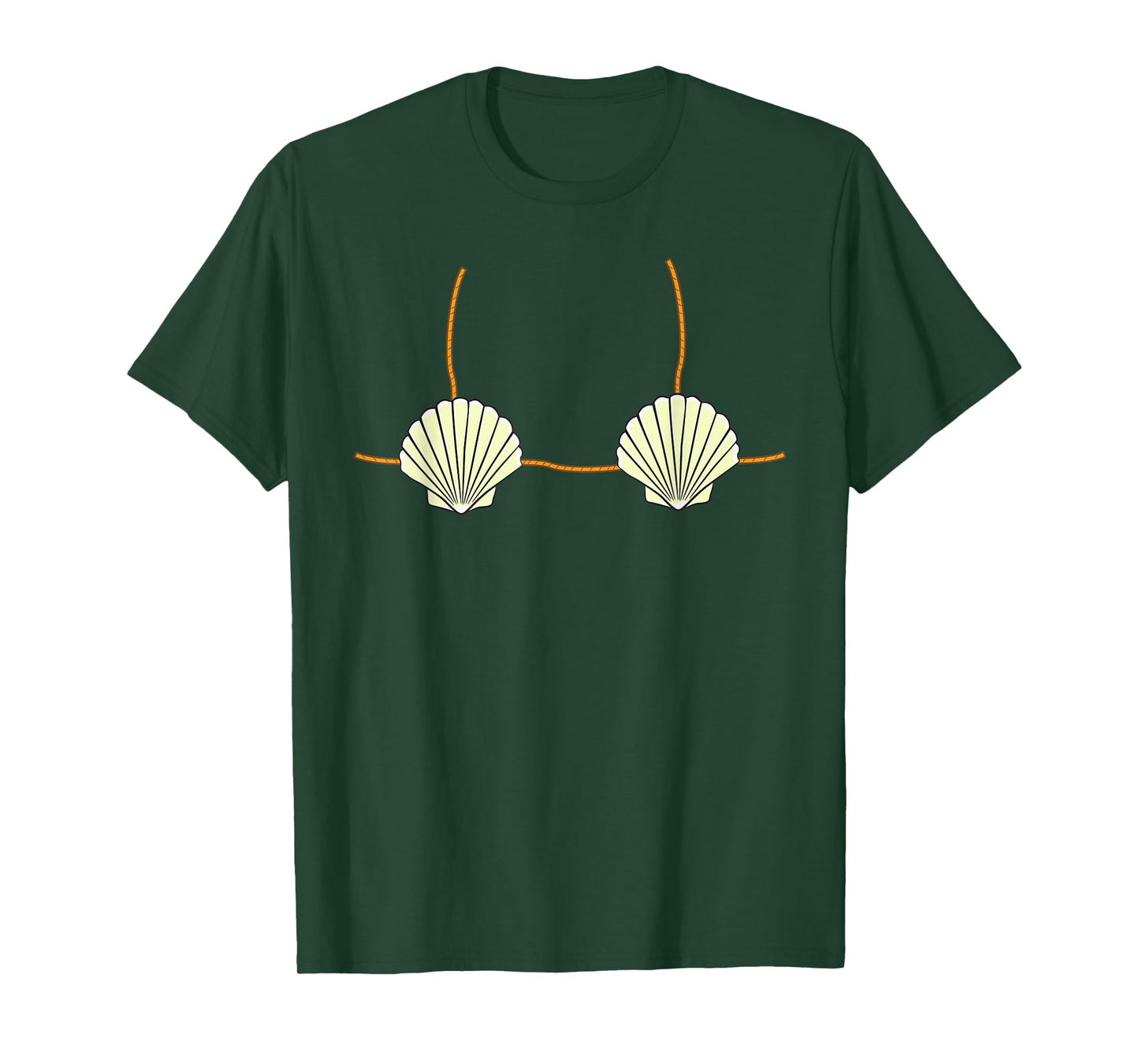 Mermaid Sea Shell Bikini Top Funny T-Shirt