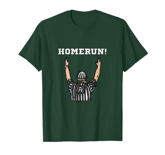 Funny HomeRun Baseball Football Touchdown Referee Mix Up T-Shirt