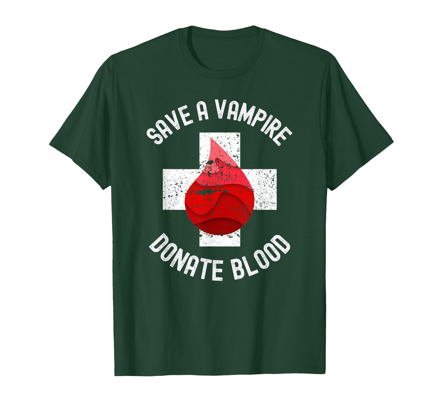 Save A Vampire Donate Blood Funny Halloween T-Shirt