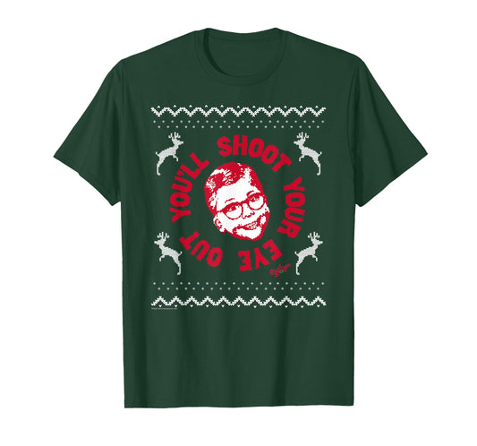 A Christmas Story Sweater Print You'll Shoot Your Eye Out T-Shirt