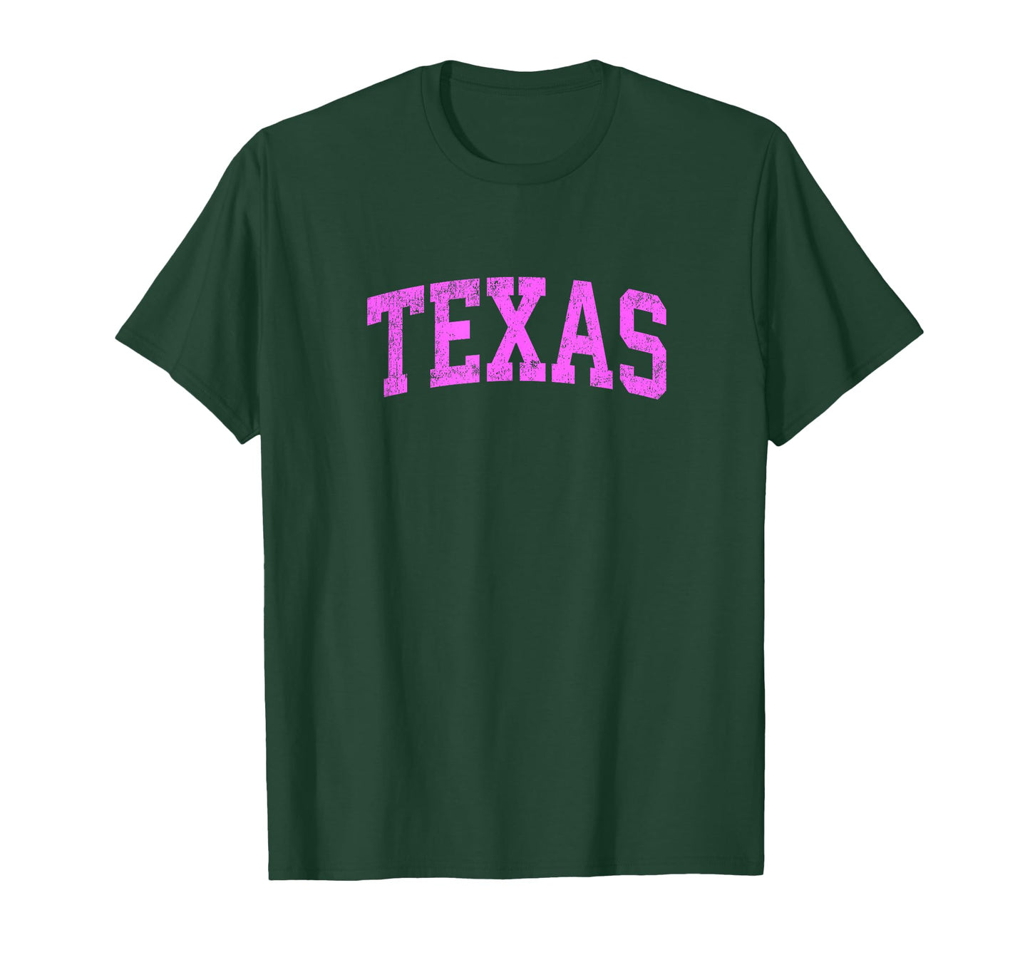 Texas TX Vintage Athletic Sports Pink Design T-Shirt