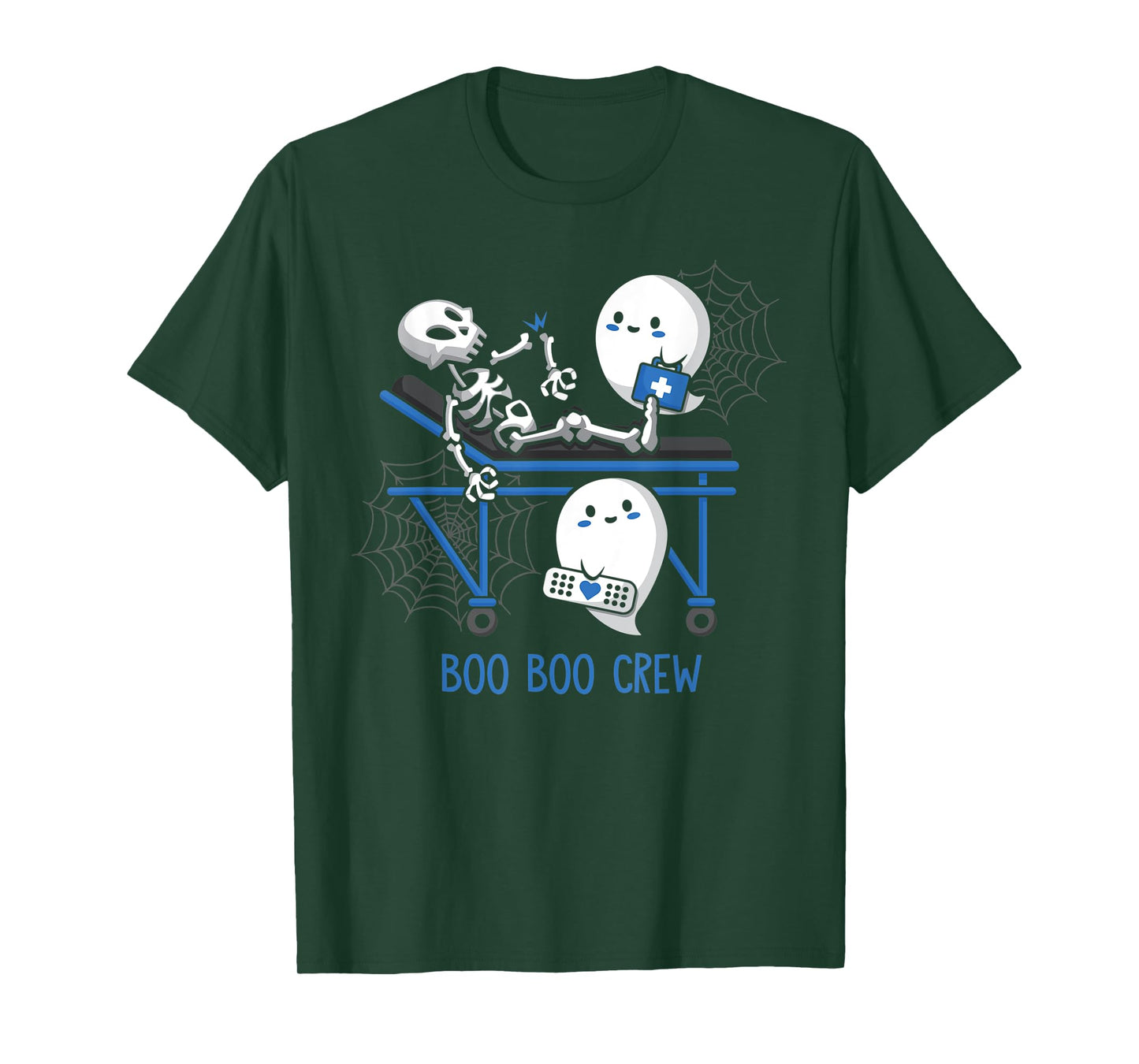 Boo Boo Crew Ghost Doctor Paramedic EMT Nurse Halloween T-Shirt