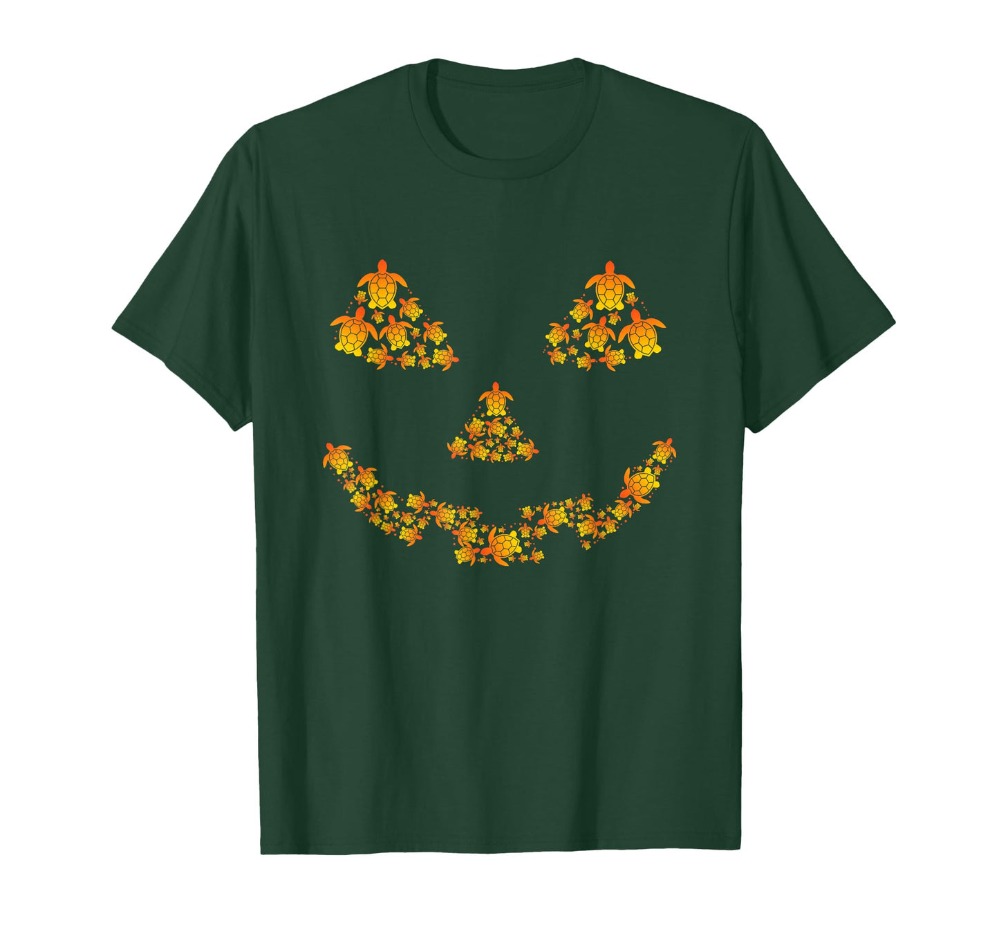 Cute Pumpkin Jack O Lantern Turtle Sea Halloween Costume T-Shirt