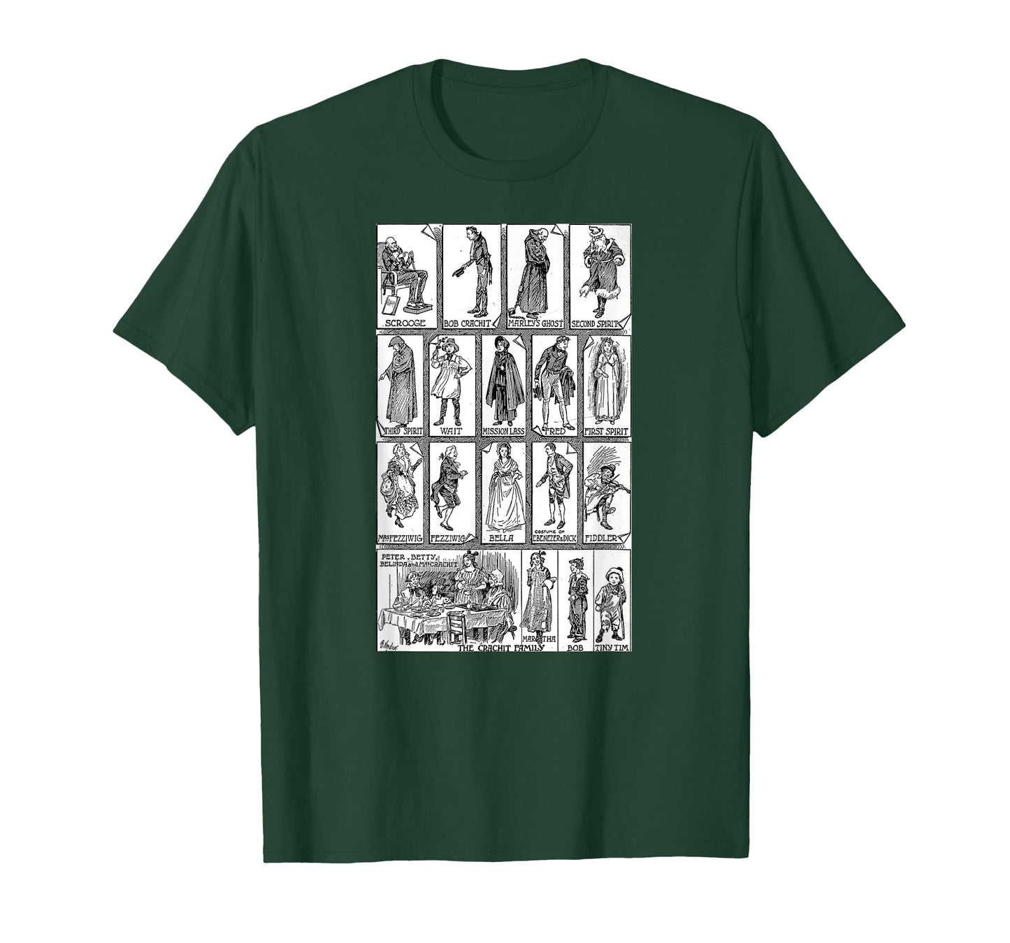 Character Montage A Christmas Song T-Shirt Vintage Scrooge T-Shirt