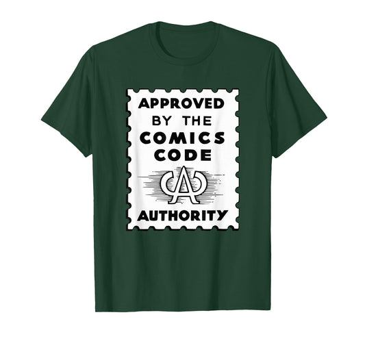 Vintage Comic Code Authority print for Comic Lovers T-Shirt