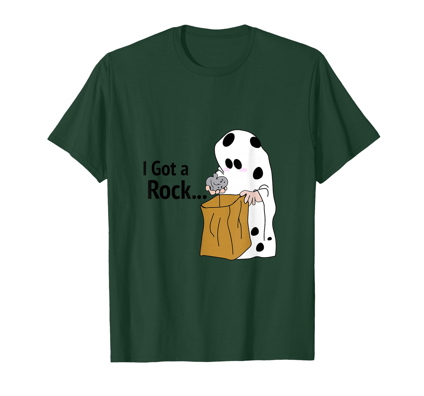 I Got A Rock T shirt | Funny | Halloween| shy ghost. T-Shirt