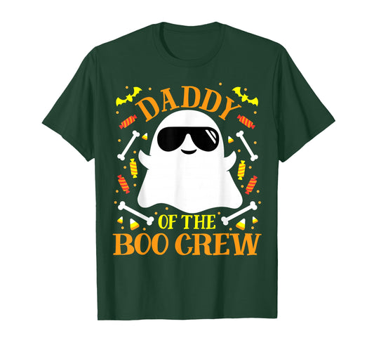 Daddy Boo Crew Ghost Matching Family Set Group Dad Halloween T-Shirt
