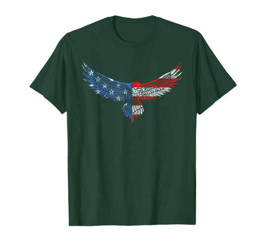 American Flag an Eagle Mullet Patriotic for Men Dad Husband T-Shirt