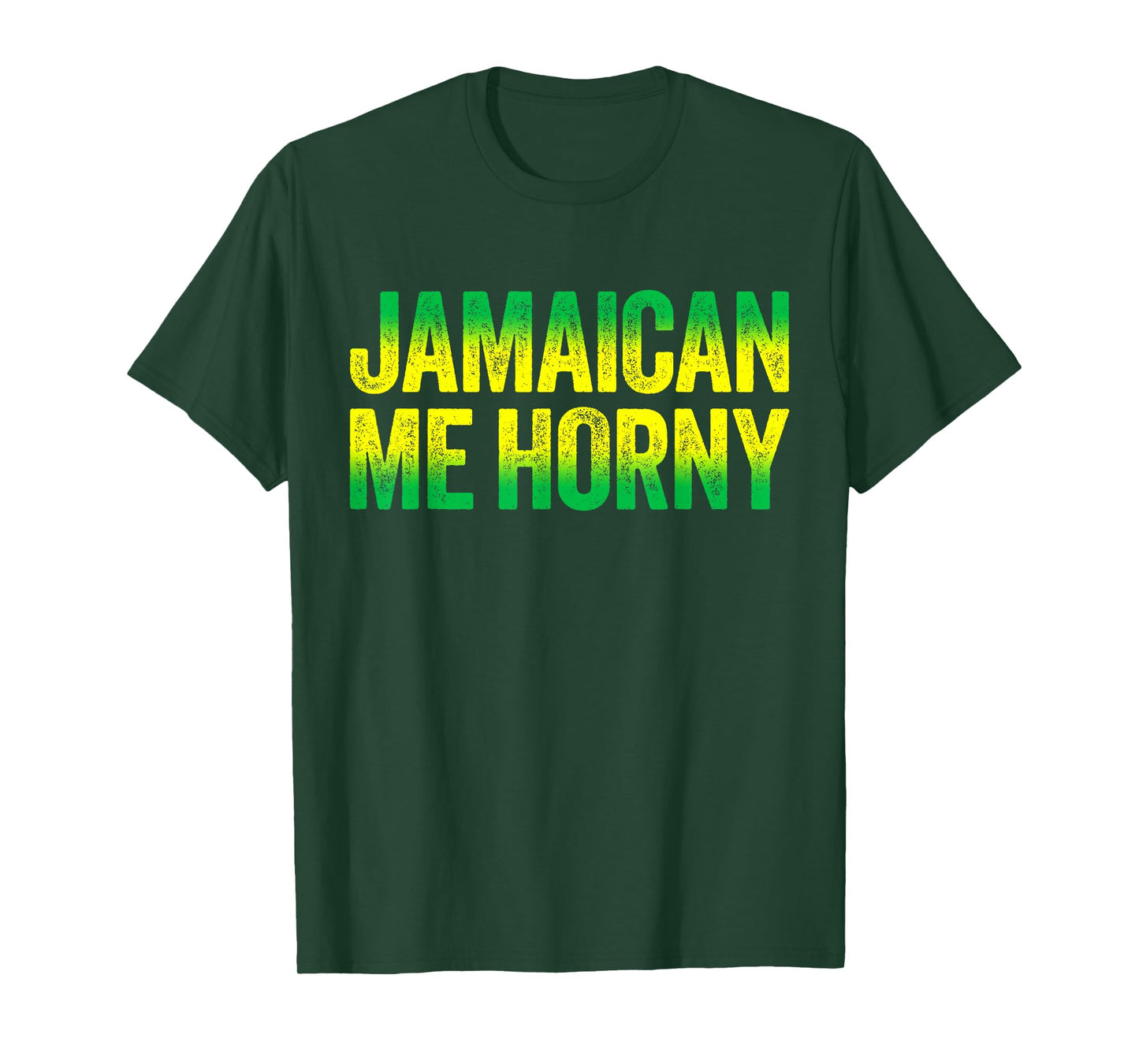 Jamaican Me Horny T-Shirt Caribbean Party Shirt T-Shirt