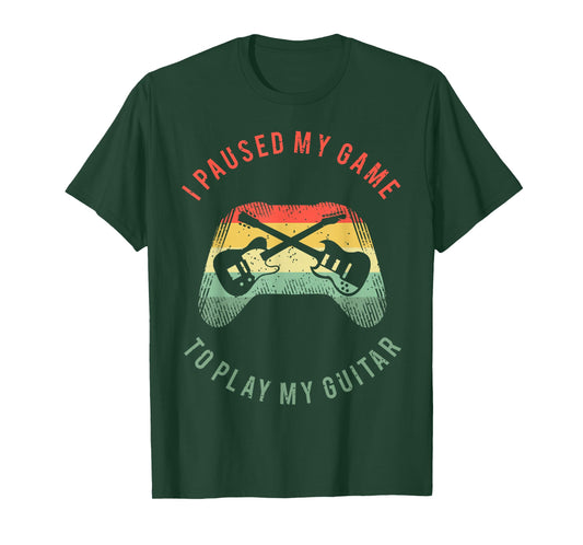 Funny Guitar Gamer Saying For A Gaming Guitarist T-Shirt