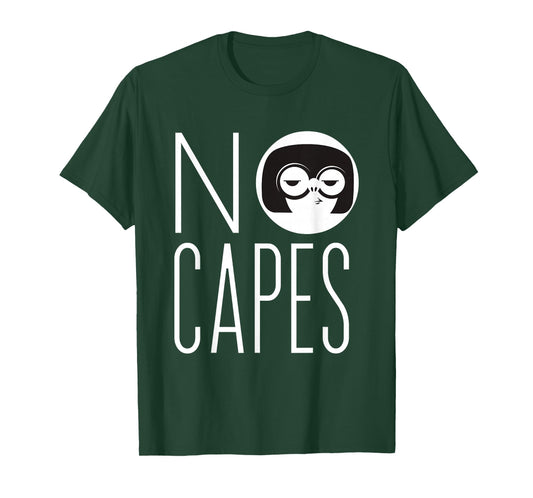Disney Pixar The Incredibles 2 Edna Mode No Capes Logo T-Shirt