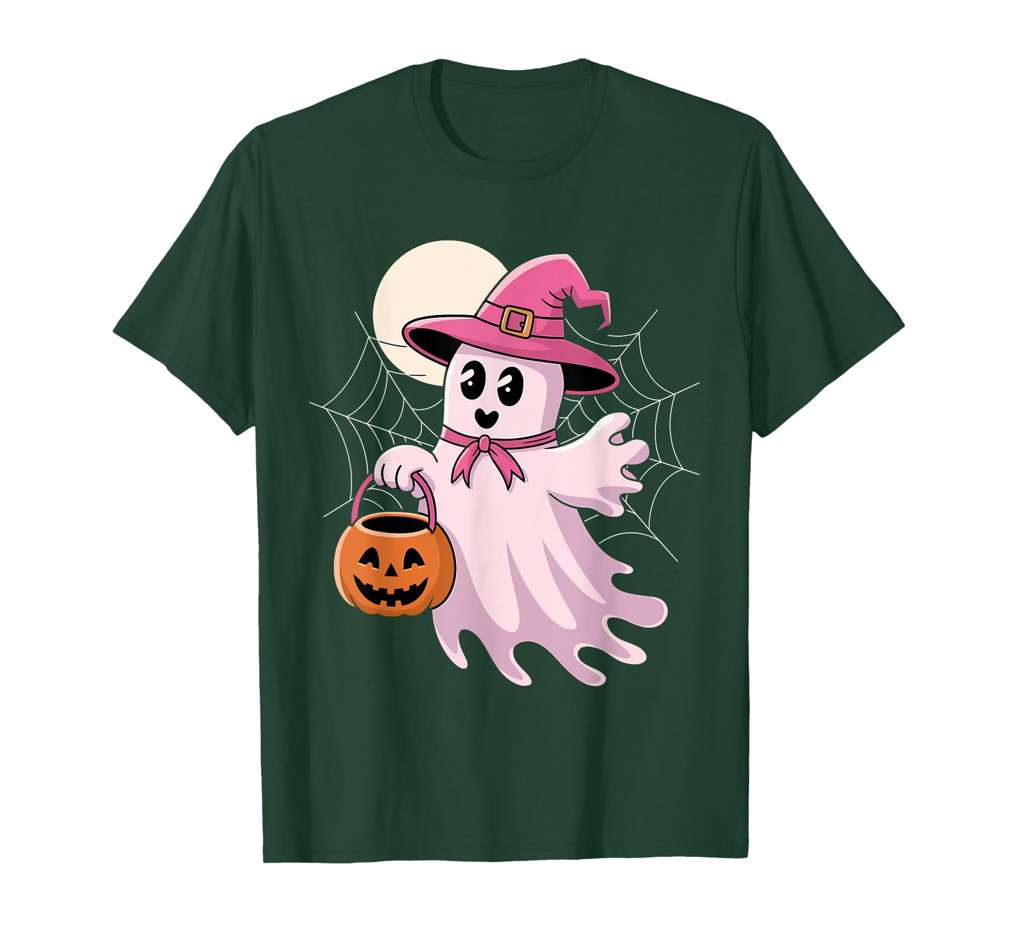 Halloween Pink Ghost T-Shirt