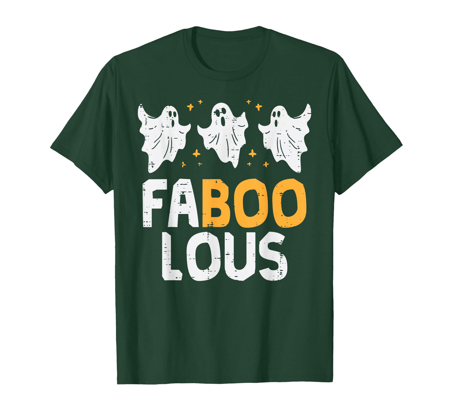Faboolous Ghosts Funny Scary Spooky Halloween Women Girls T-Shirt