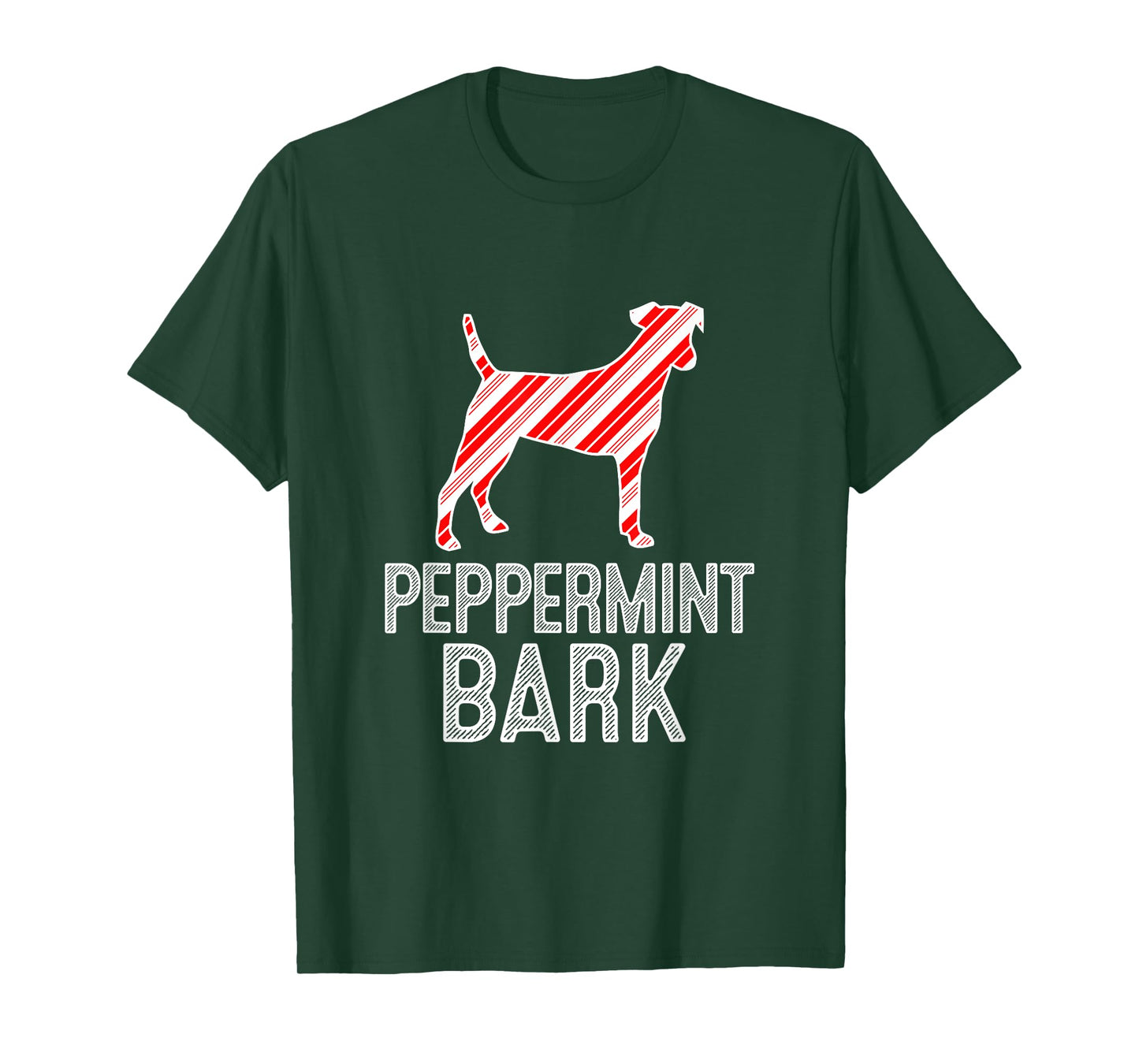 Fox Terrier Peppermint Bark Christmas Dog T-Shirt