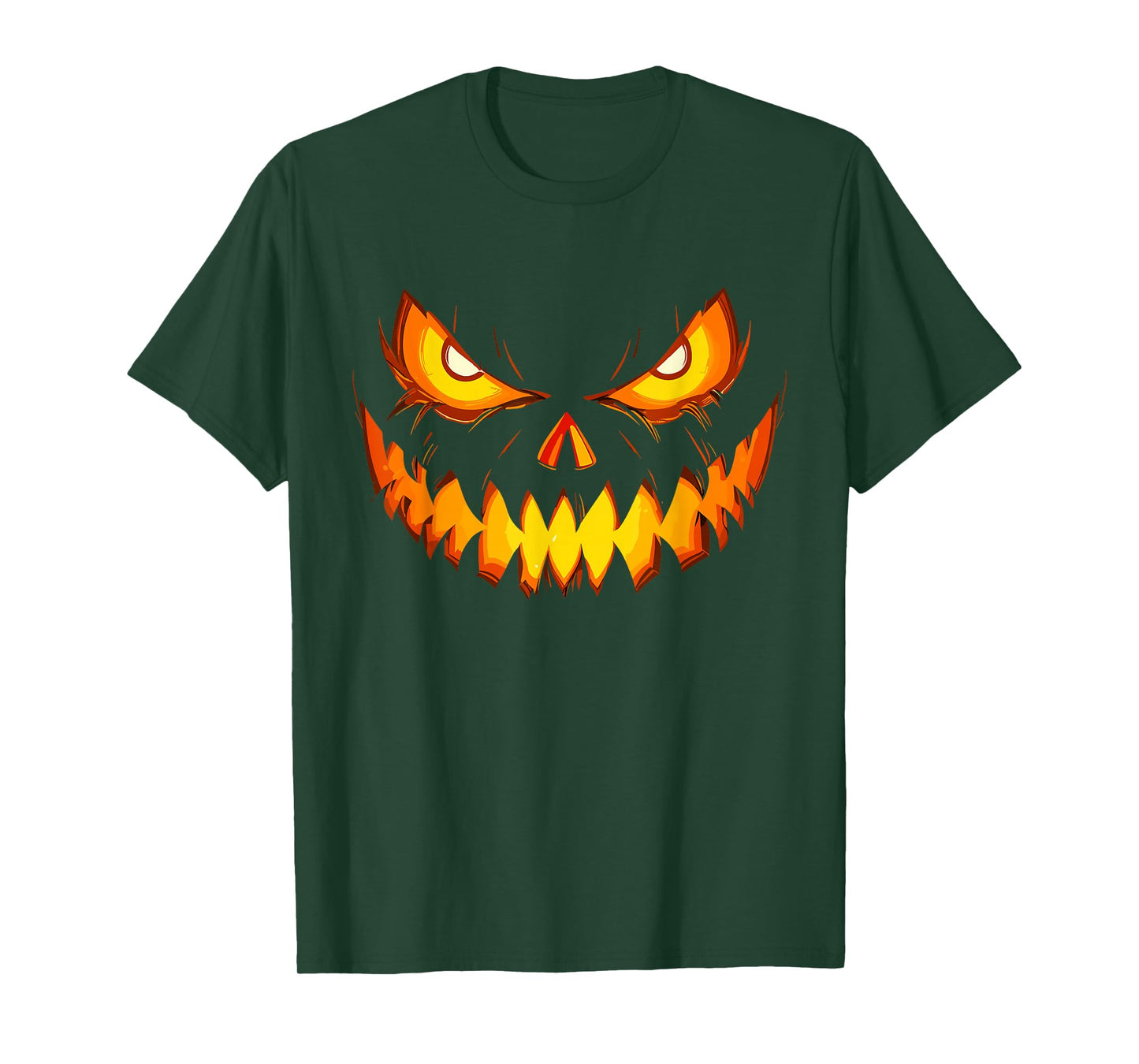 Scary Spooky Jack O Lantern Face Pumpkin Costume Halloween T-Shirt