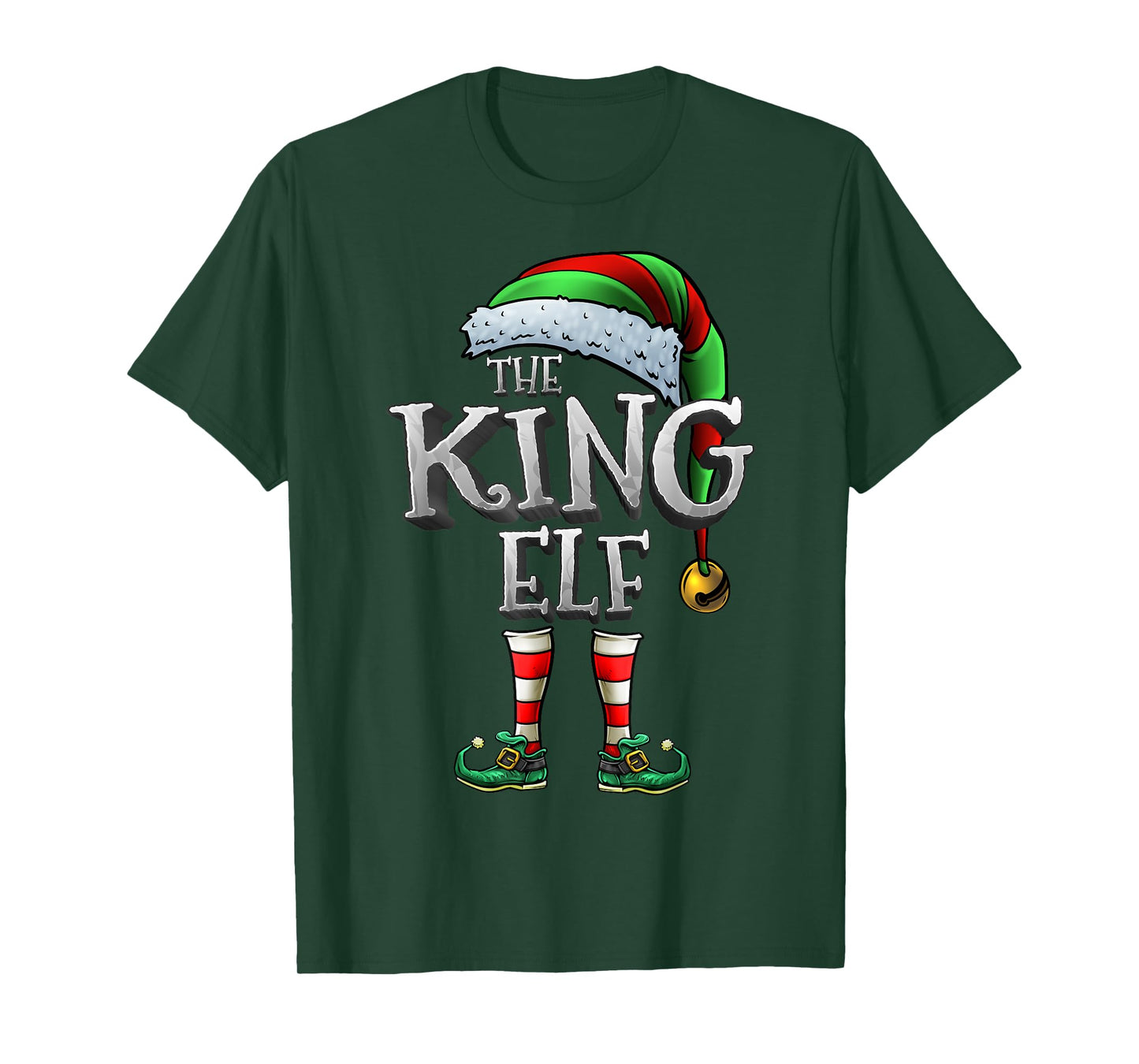 The King Elf Shirt Matching Family King Christmas Elf Men T-Shirt