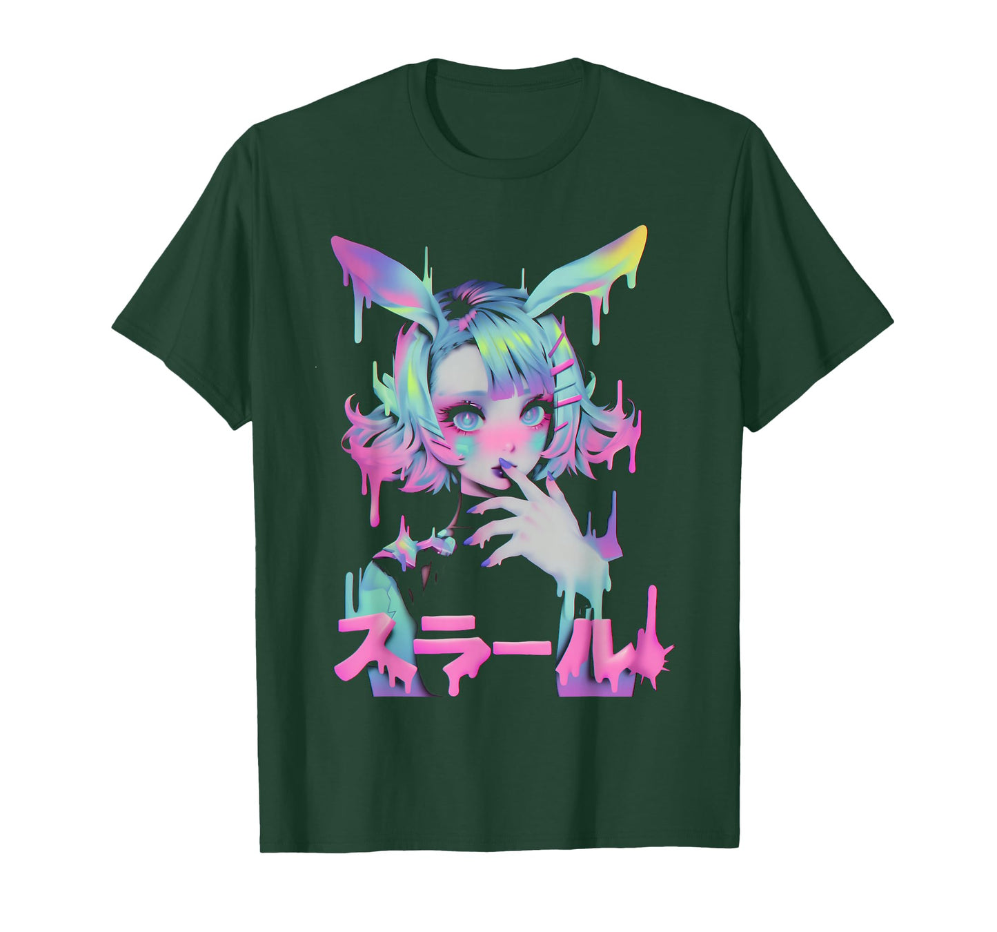 Anime Manga Cyberpunk Aesthetic Techwear Harajuku Bunny T-Shirt
