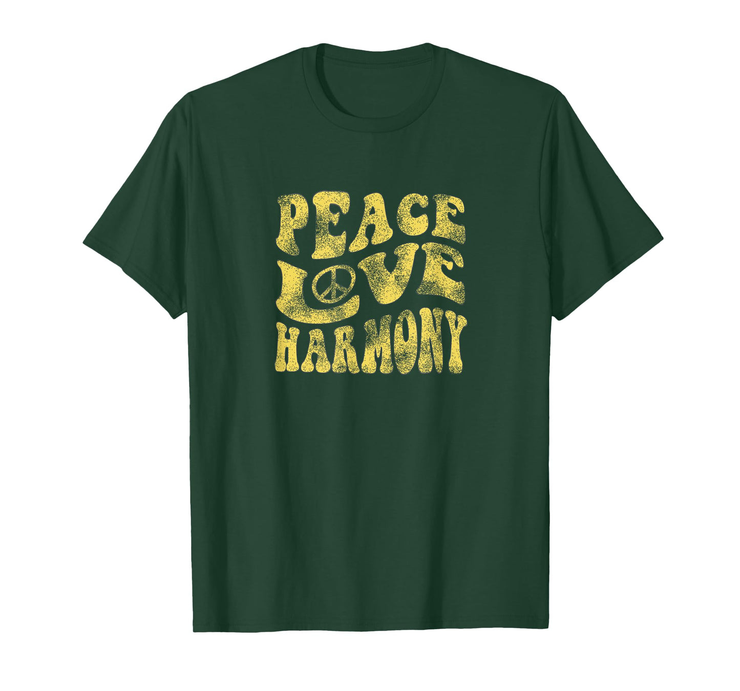 Peace Love Harmony Groovy Hippie Retro T Shirt T-Shirt