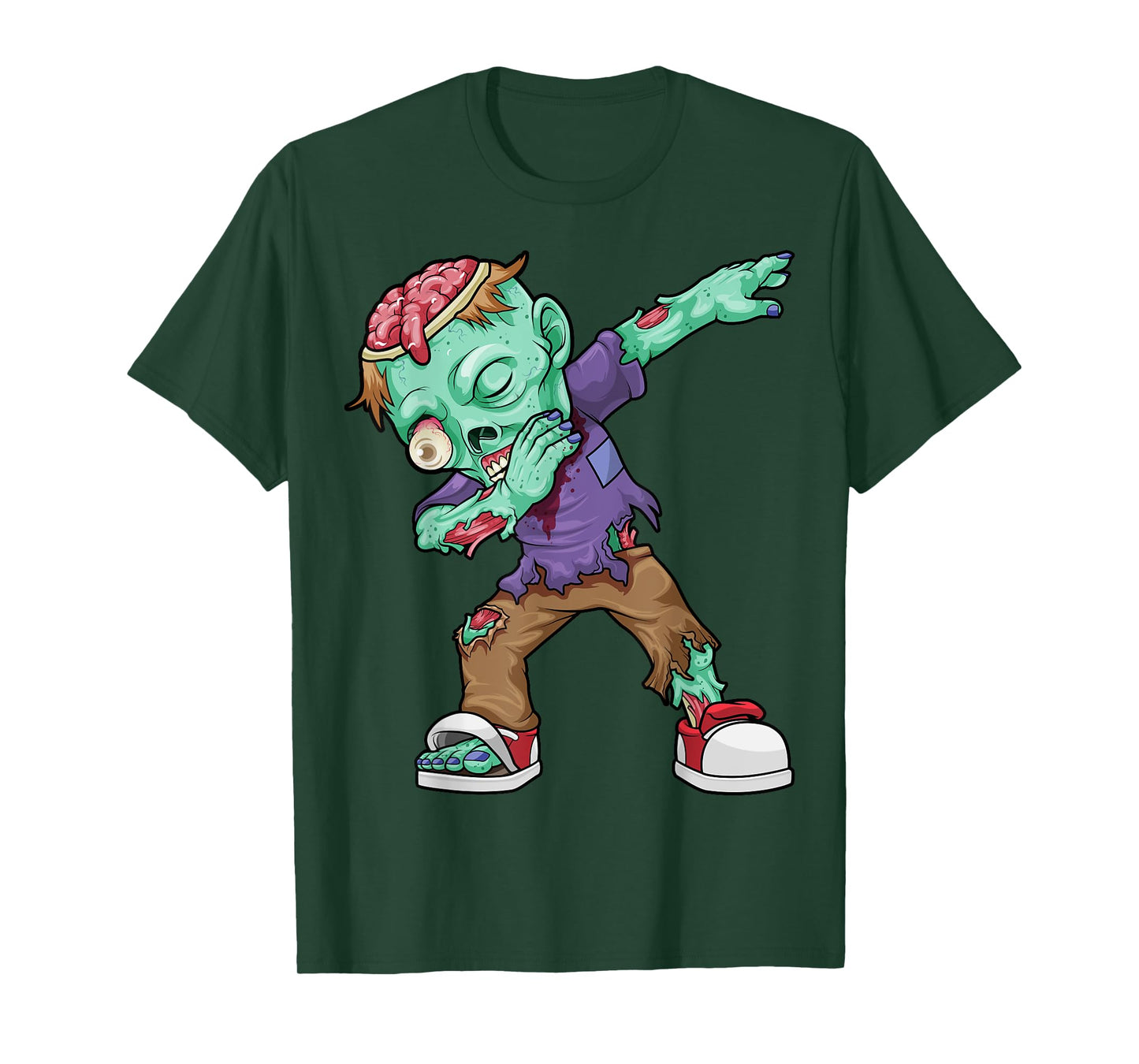Dabbing Zombie Halloween Costume Funny Zombies Boys Kids Dab T-Shirt
