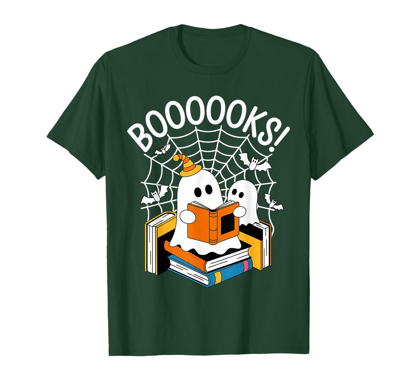 Boooooks Ghost Read More Books Halloween T-Shirt