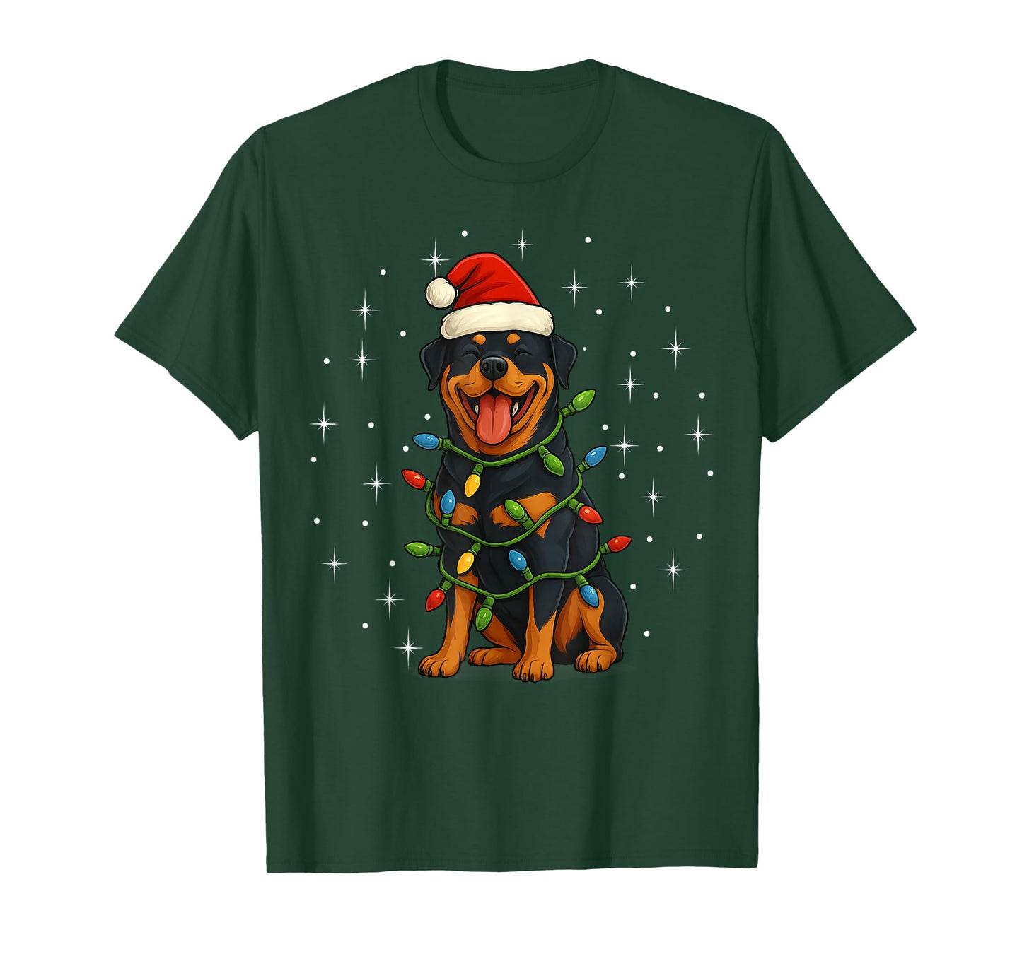 Rottweiler Dog Christmas PJ Pajama Men Women PJS for Family T-Shirt