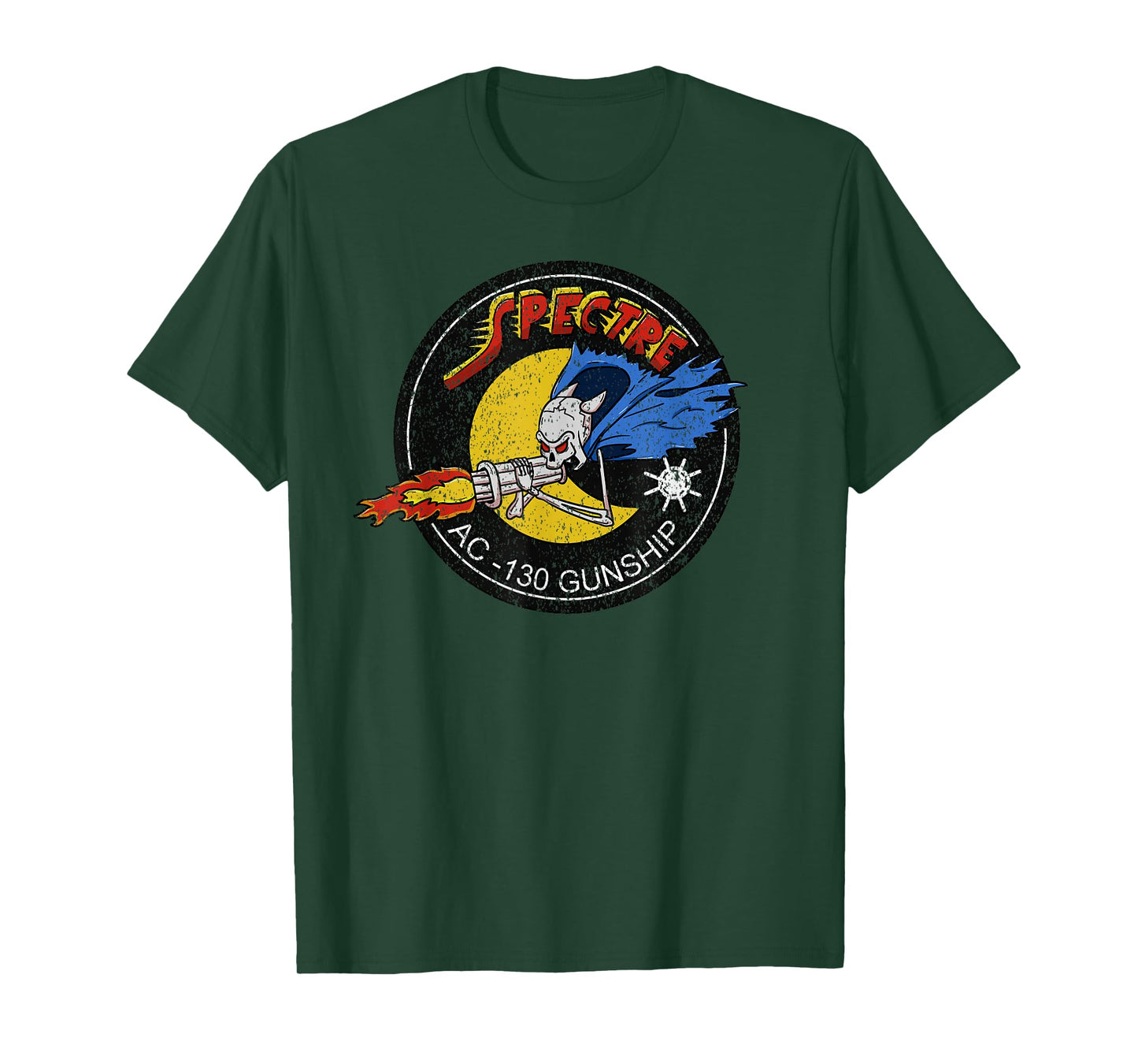 Vietnam Veteran AC-130 Military Gunship Ghost Aerial Gunner T-Shirt