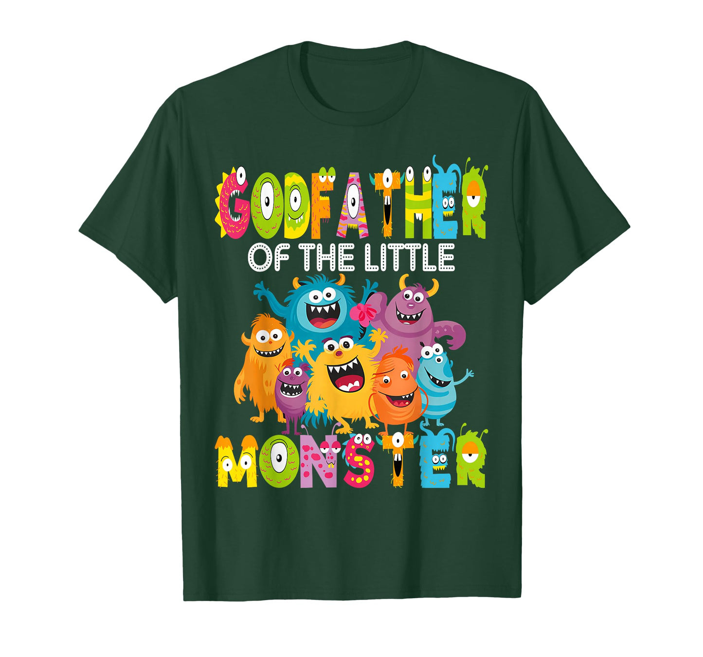 Godfather of The Little Monster 1St Birthday Boy Party T-Shirt