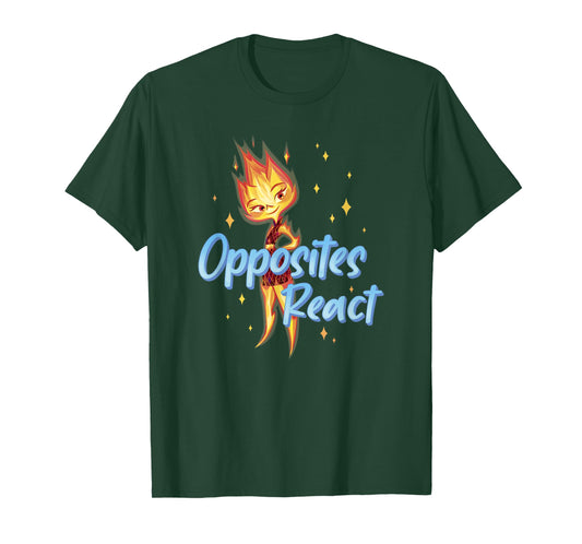 Disney Pixar Elemental Opposites React Ember Poster T-Shirt