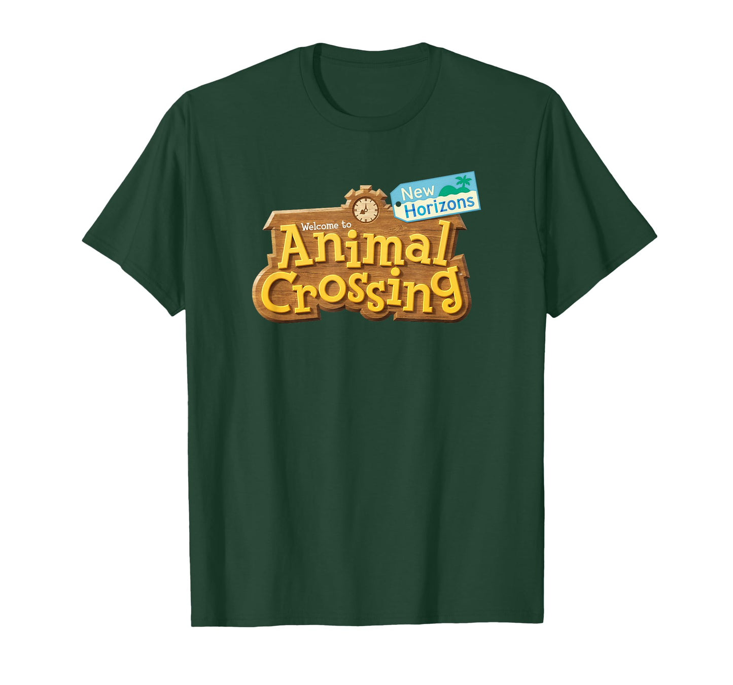 Animal Crossing: New Horizons Welcome Sign Front Logo T-Shirt