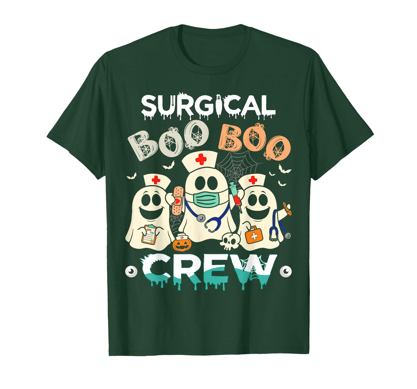 Surgical Boo Crew Ghost Surgery Nurse Halloween Women T-Shirt