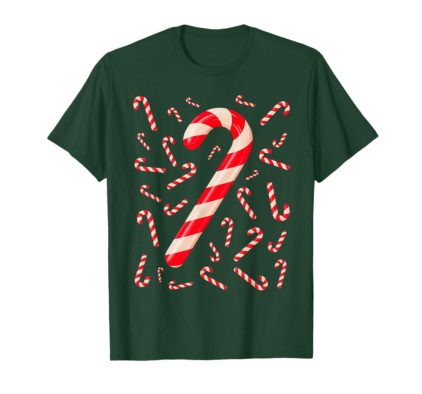 Candy Cane Christmas Matching Family Funny Xmas Pajamas T-Shirt