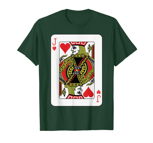 Jack of Hearts Playing Card Poker T-Shirt