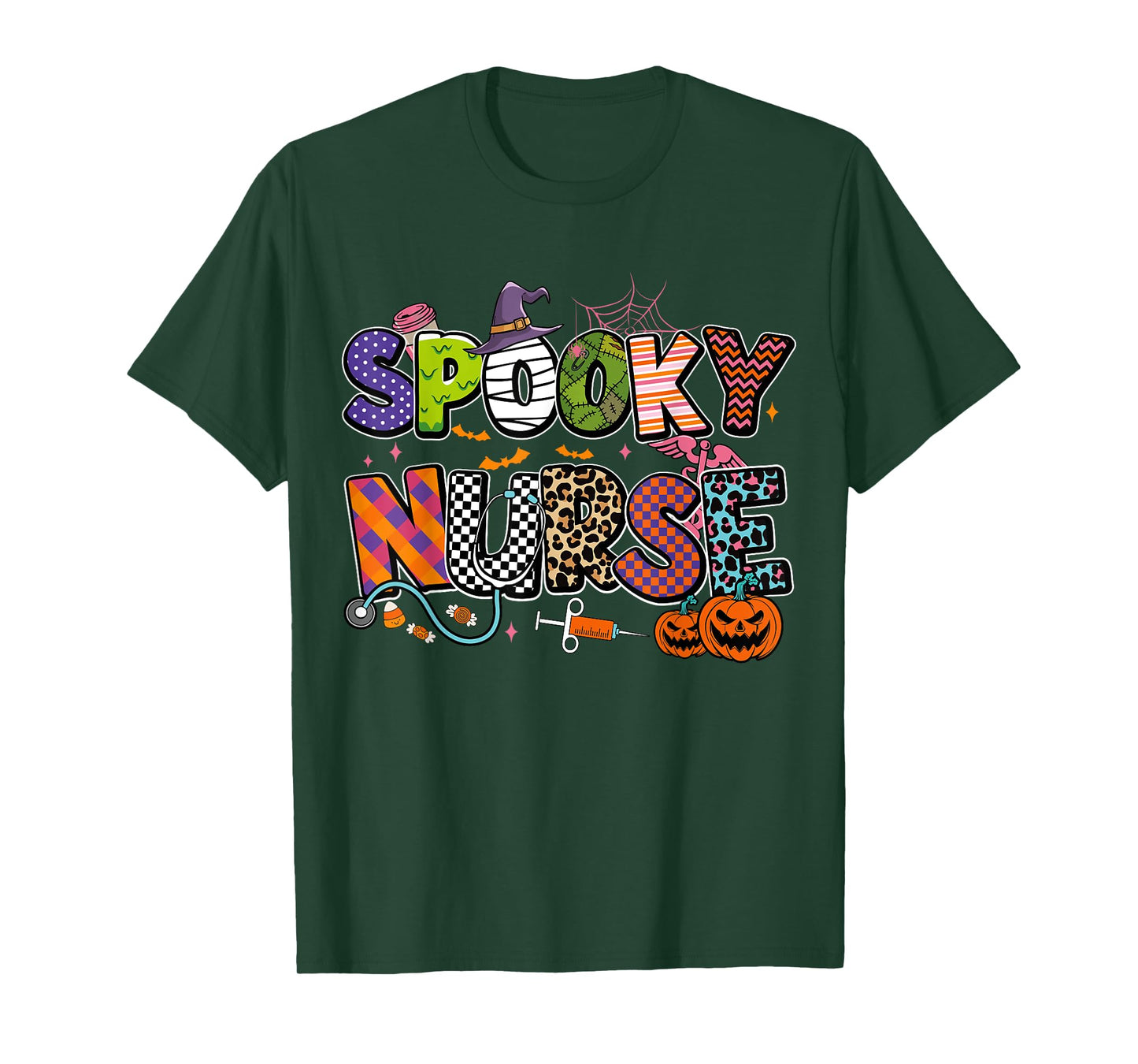 Spooky Nurse Life Funny Halloween Nursing Crew Costume T-Shirt