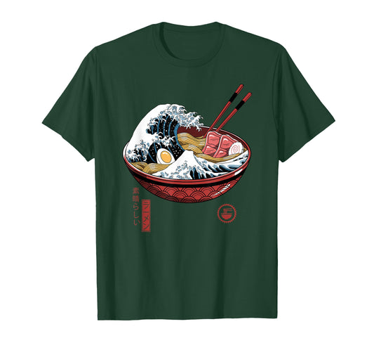 Great Ramen Wave White T-Shirt