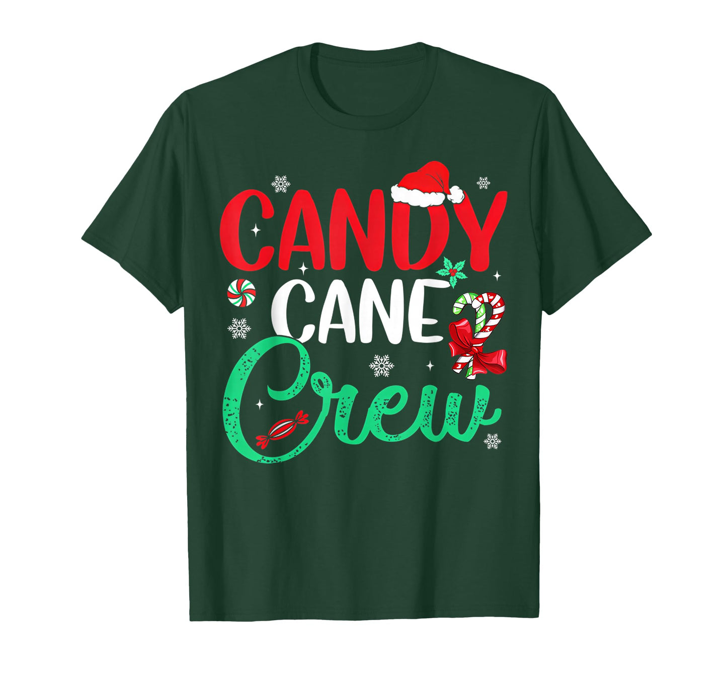 Christmas Candy Cane Funny Holiday Family Matching Pajama PJ T-Shirt