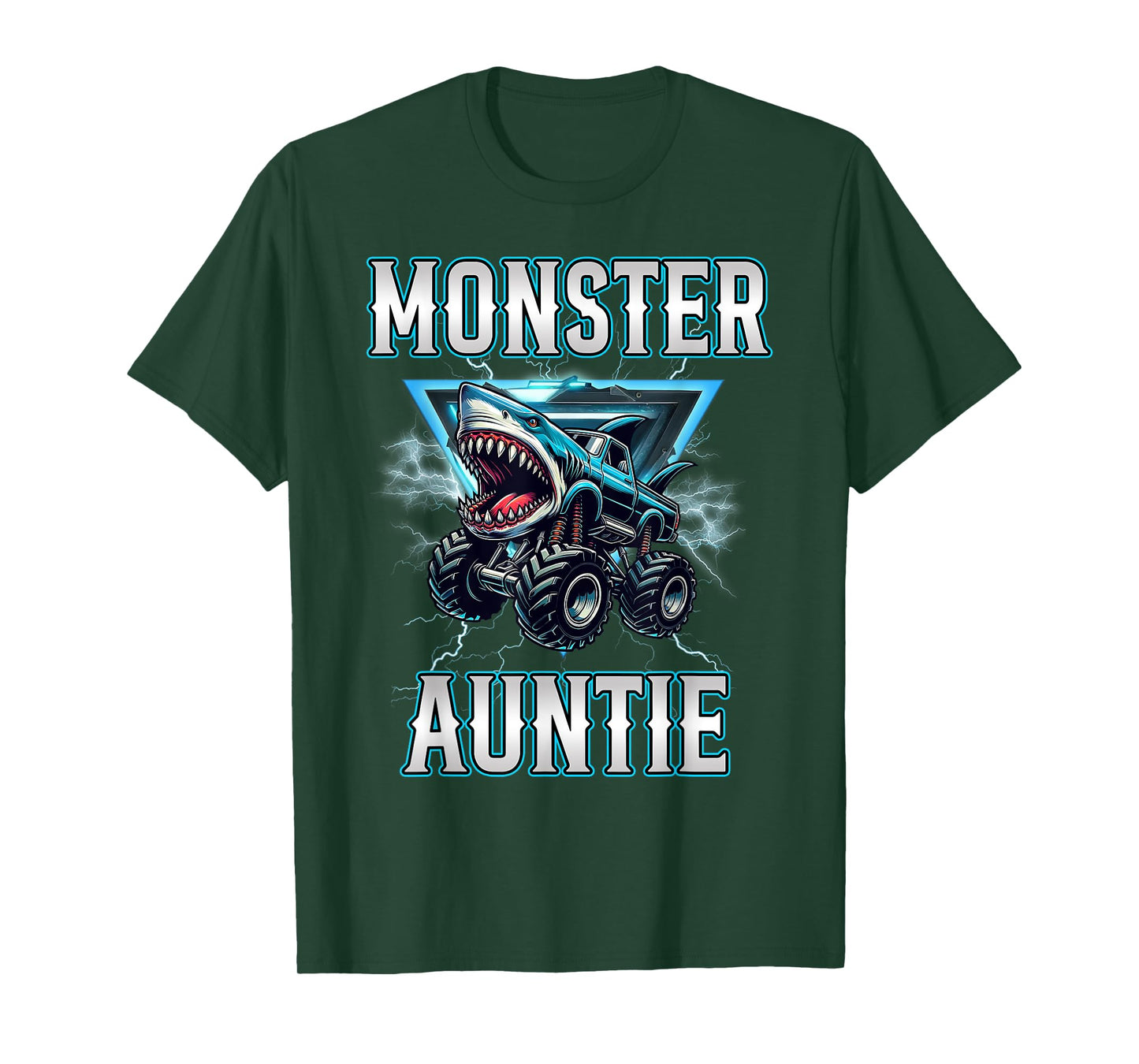 Auntie of the Birthday Boy Monster Truck Birthday Family T-Shirt