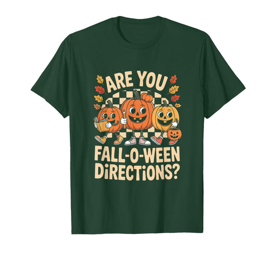 are You Fall O Ween Directions Halloween Teacher Ghosts T-Shirt